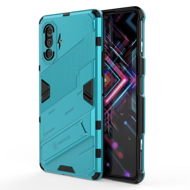 Teal rugged shockproof phone case, front and back coverage with camera cutouts