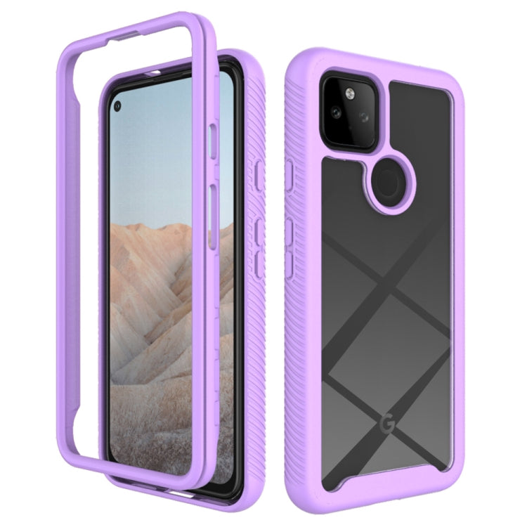 Purple shockproof PC+TPU phone case with raised bezel and camera-ring cutout