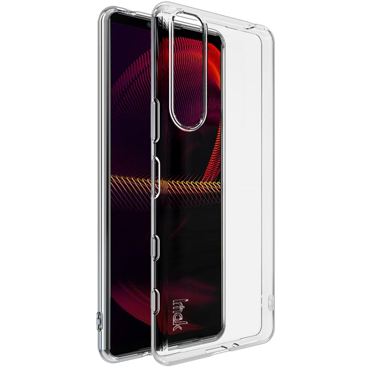 Transparent shockproof TPU phone case with camera cutout and raised corner protection