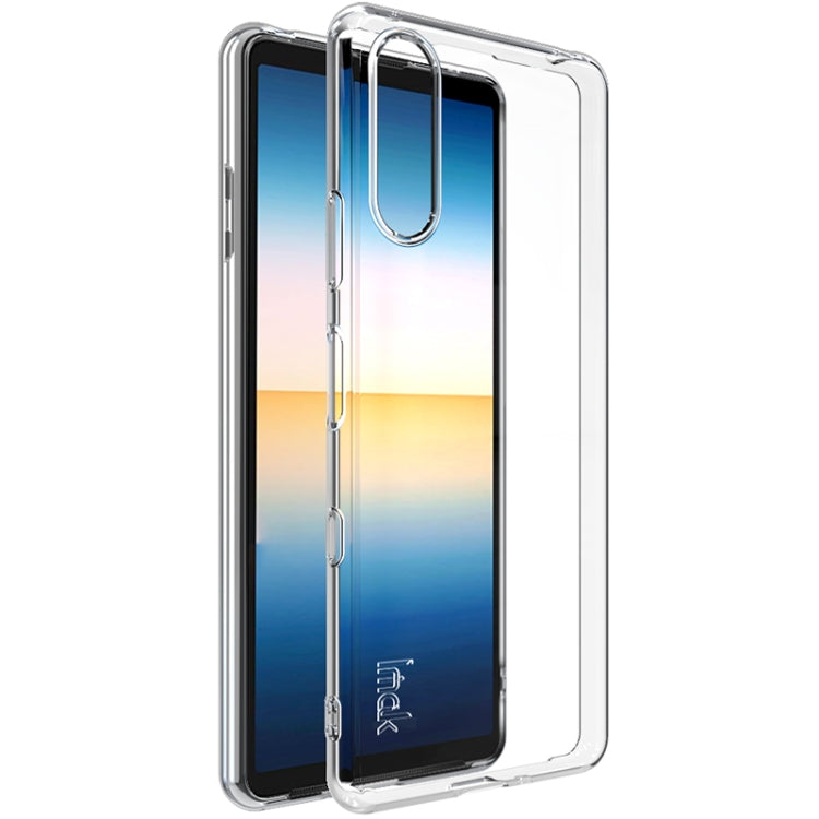 Transparent TPU protective case with shockproof bumper-style frame and camera cutout