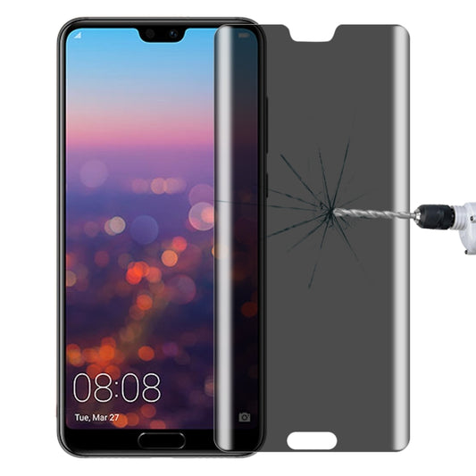 Phone privacy screen protector film, dark tempered glass applied to smartphone display