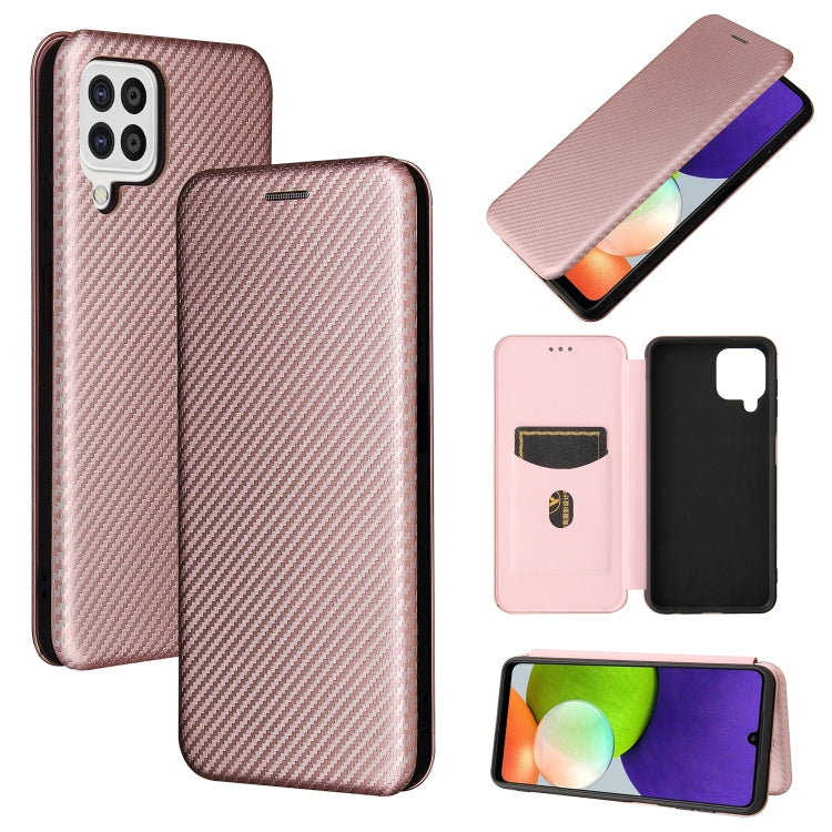 Magnetic flip phone case with carbon-fiber texture and card slot, pink