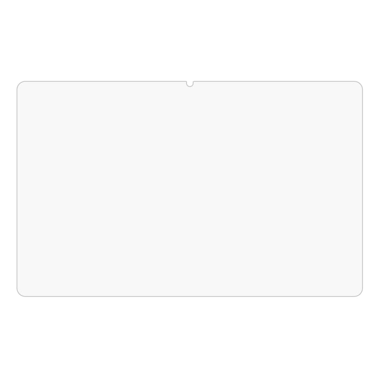 Tempered glass screen protector film with rounded corners and cutout notch