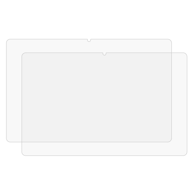Two-pack clear tempered glass screen protectors for tablet screens