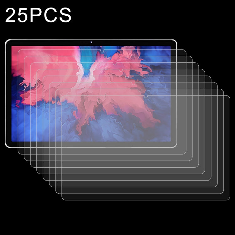 25-piece tempered glass screen protector set for tablet, clear layered films
