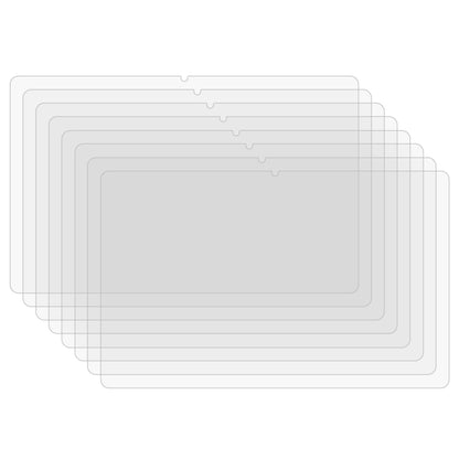 25-piece tablet tempered glass screen protector set, clear layered panels