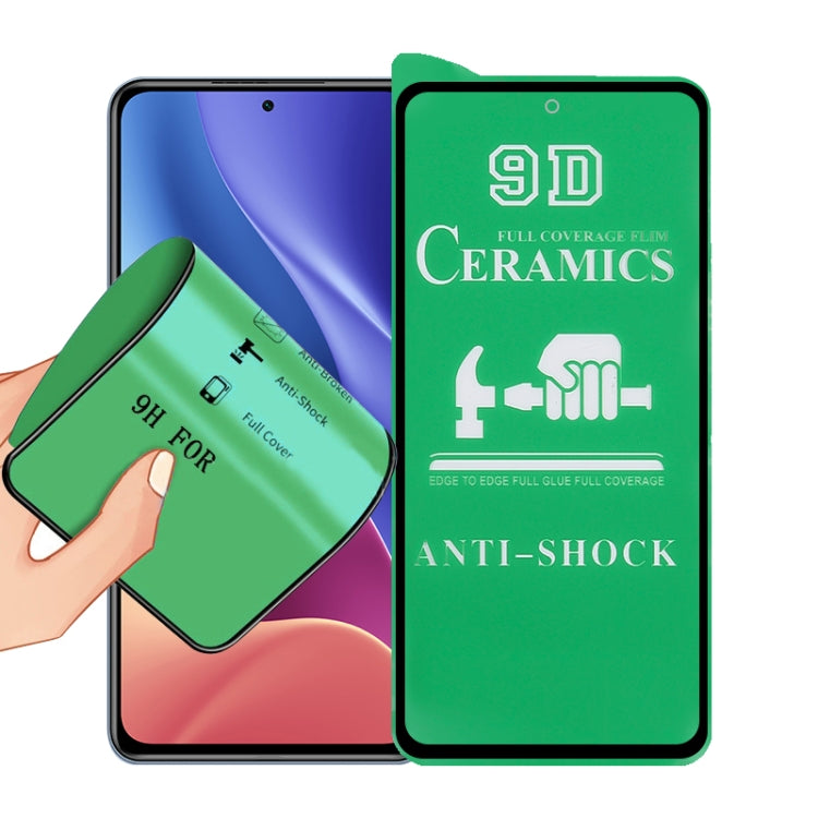 9D full-screen ceramic screen protector film, full-glue anti-shock, phone and green pack
