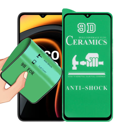 9D ceramic full-screen screen protector film with full glue, anti-shock; installation view