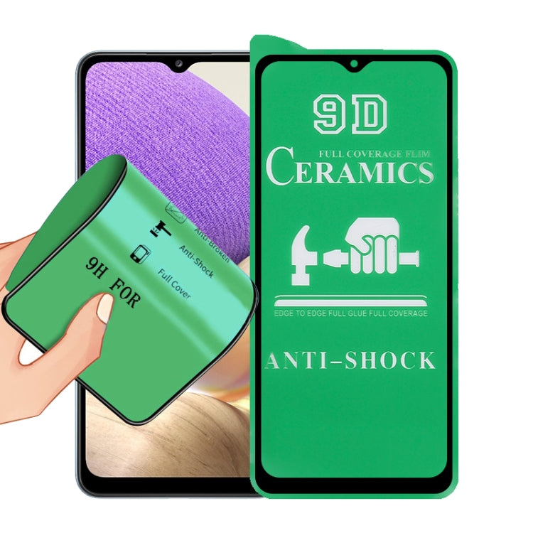 9D ceramic full-screen screen protector film with full glue, anti-shock; hand applying the protector