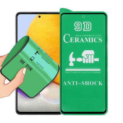 9D ceramic full-screen screen protector film with full glue, anti-shock; close installation view