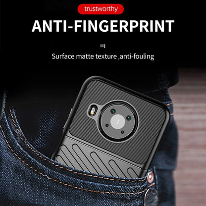 Black matte phone case with textured surface and dual camera cutout