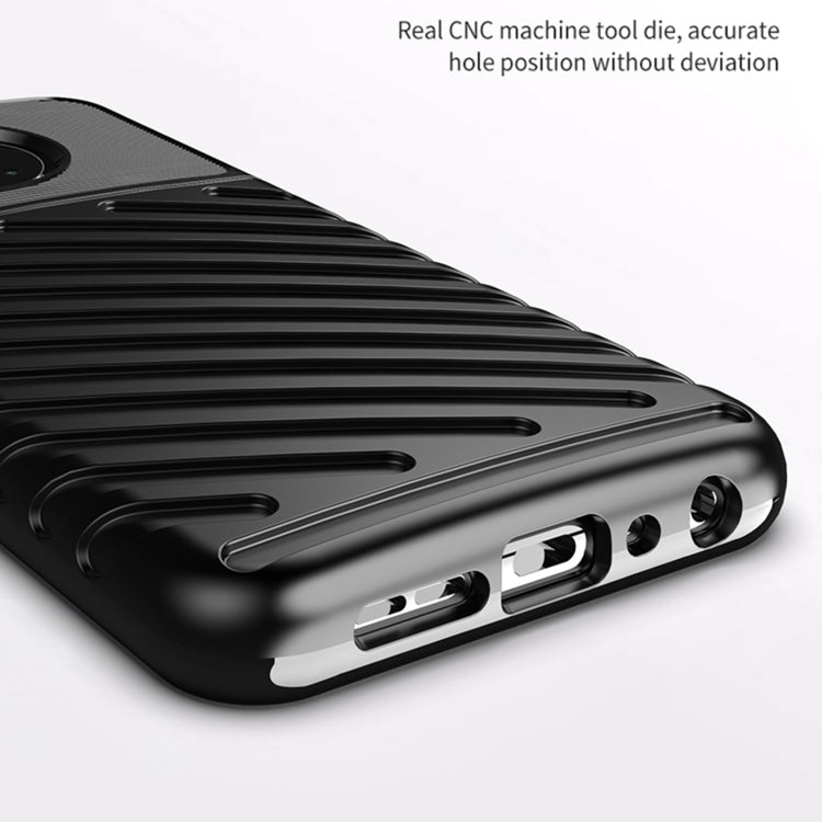 Black phone case bottom edge with speaker and charging port cutouts