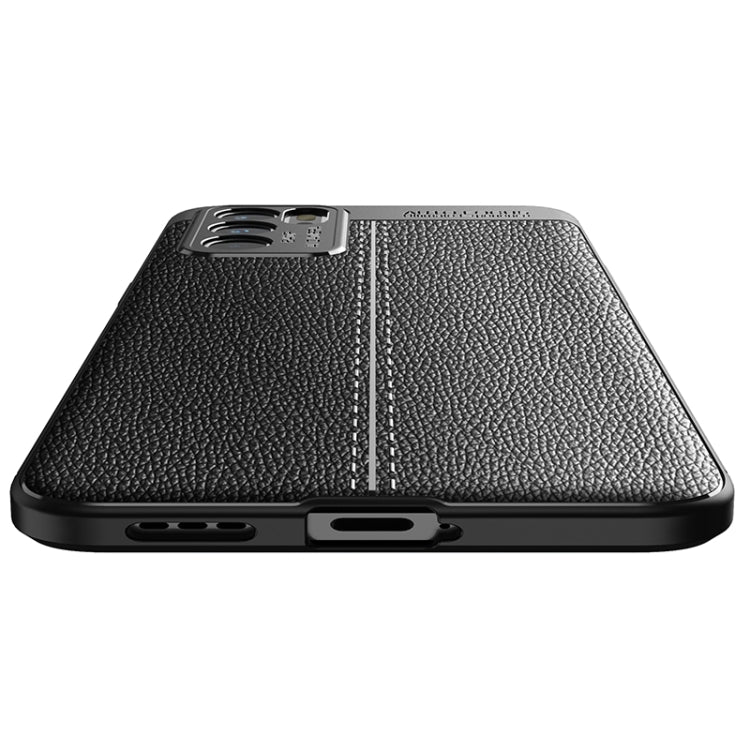 Black TPU shockproof case with reinforced corners and raised screen lip