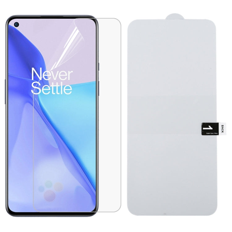 Full screen hydrogel film screen protector with application guide, clear for phone display