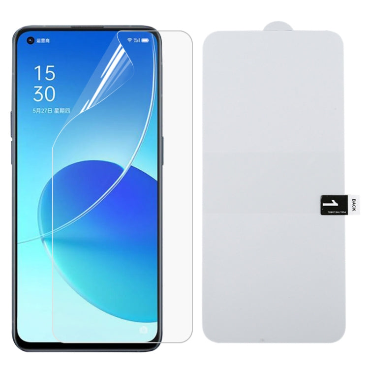 Full-screen hydrogel phone screen protector film, transparent, designed for curved screen