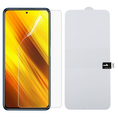 Full-screen hydrogel phone screen protector film, transparent, includes front cutouts