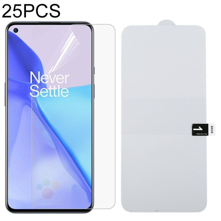 Hydrogel full-screen protector film set, clear front film and backing sheet for smartphone
