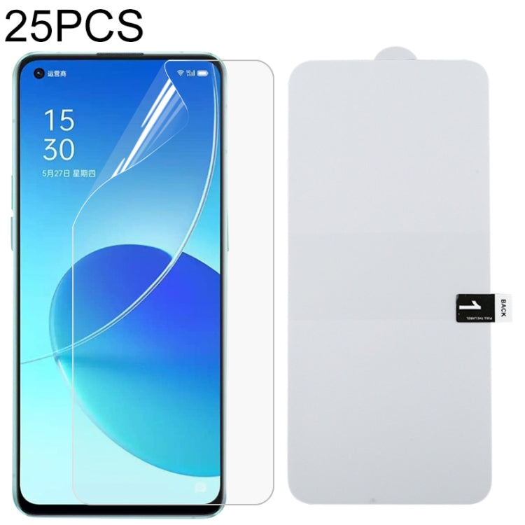 Full-screen hydrogel film screen protector bundle, 25-pack, clear sheet
