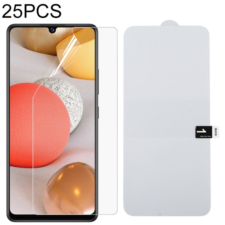 Full-screen hydrogel film phone screen protector, 25-pack, clear film sheet