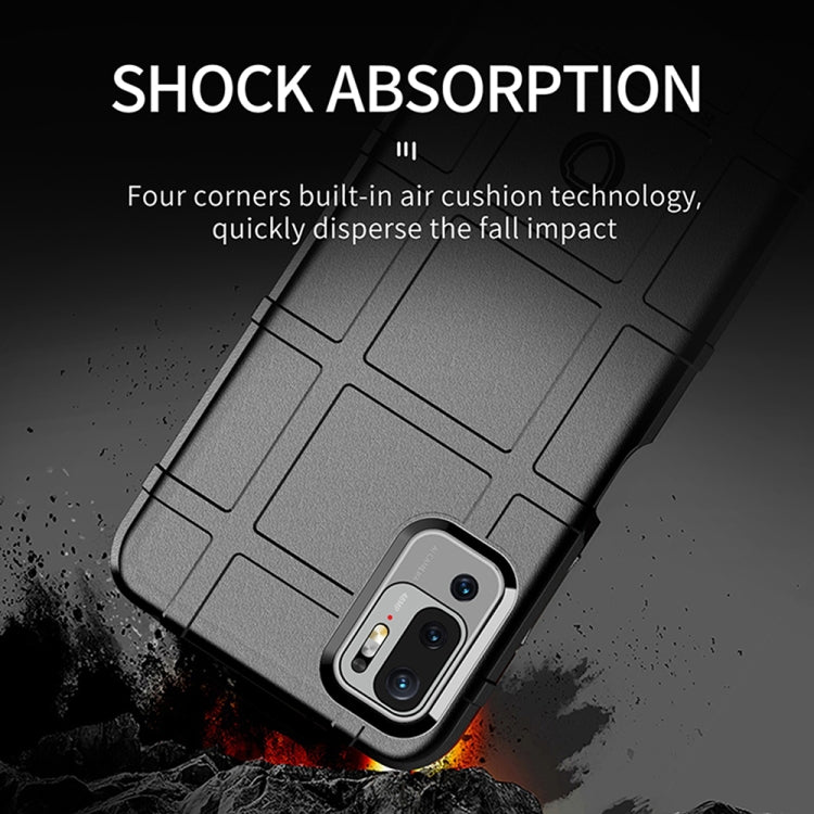 Gray rugged shockproof TPU phone case back with textured pattern and dual camera cutout.