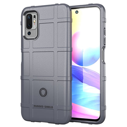 Grey rugged shockproof TPU phone case, full coverage with dual camera cutouts.
