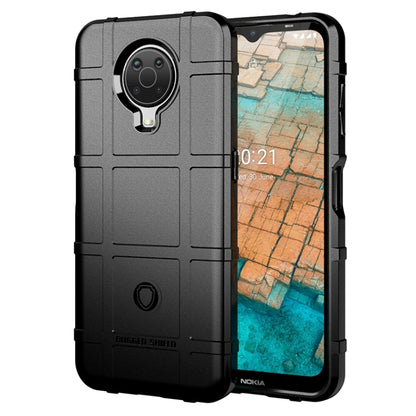 Rugged shockproof TPU phone case in black with grippy texture and camera cutout