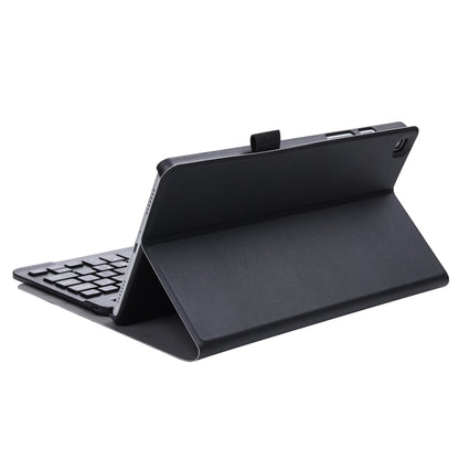 Black split Bluetooth keyboard folio case with kickstand and secure holder