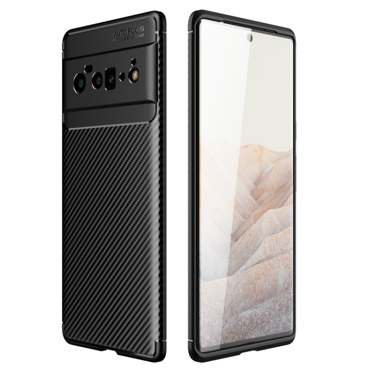 Black carbon fiber texture TPU phone case, front and back with camera cutouts.