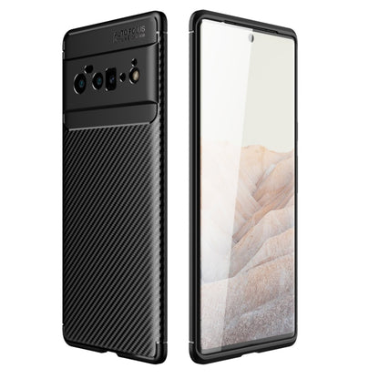 Black carbon fiber texture TPU phone case, front and back with camera cutouts.