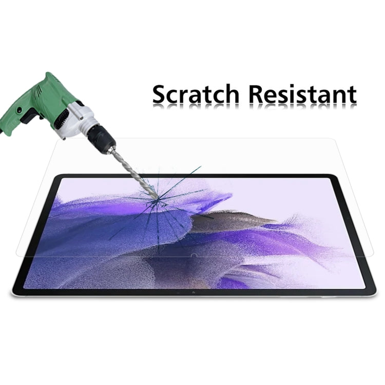Scratch-resistant PET screen protector film for tablet, shown under impact