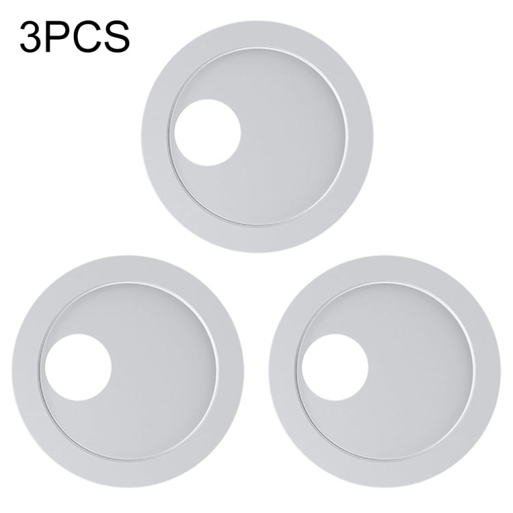 White round webcam privacy cover set of three, with circular camera cutouts.