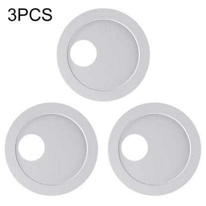White round webcam privacy cover set of three, with circular camera cutouts.