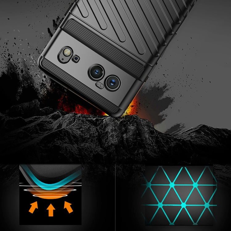 Black TPU shockproof phone case with textured back and camera cutouts.