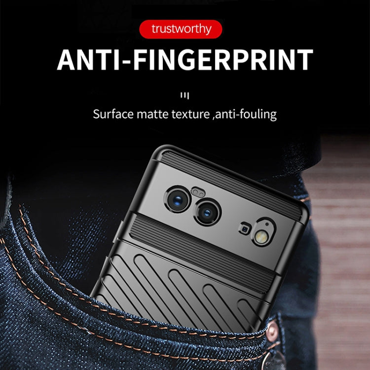 Black TPU anti-fingerprint phone case with textured back and camera cutouts.