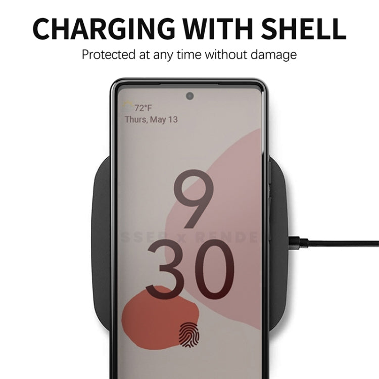Black shockproof TPU phone case with charging cable passthrough