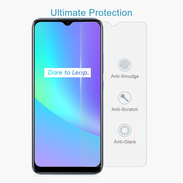 Tempered glass screen protector film with anti-smudge, anti-scratch, anti-glare features