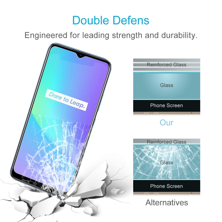 Tempered glass screen protector film demonstrating reinforced impact protection