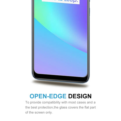 Tempered glass screen protector with open-edge design for screen-only coverage