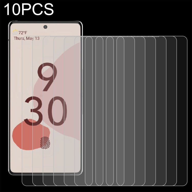 10-pack tempered glass screen protectors with 2.5D curved edges for a smartphone