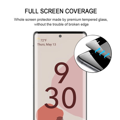 Full-cover tempered glass screen protector with rounded edges