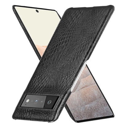 Black crocodile-texture phone case with front cover and side cutouts