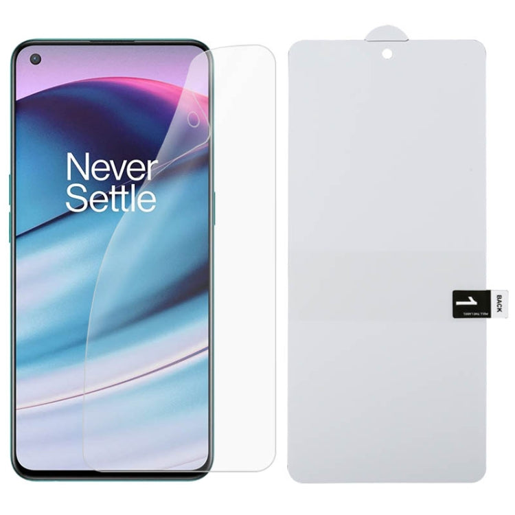 Clear front full-screen hydrogel film screen protector for smartphone, flexible sheet