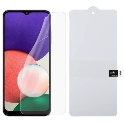 Full-screen front hydrogel screen protector film set with clear protective layers