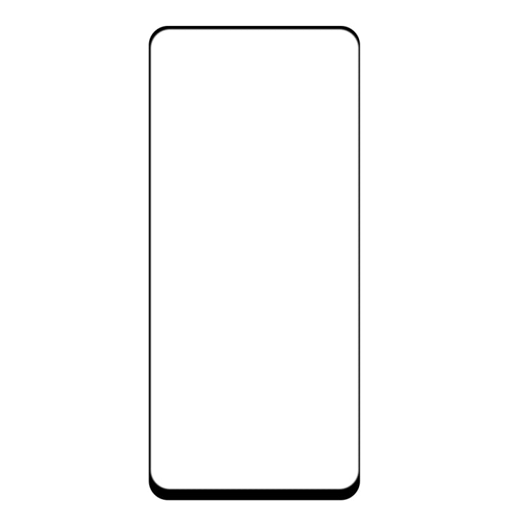 Tempered glass screen protector sheet with rounded corners, front view