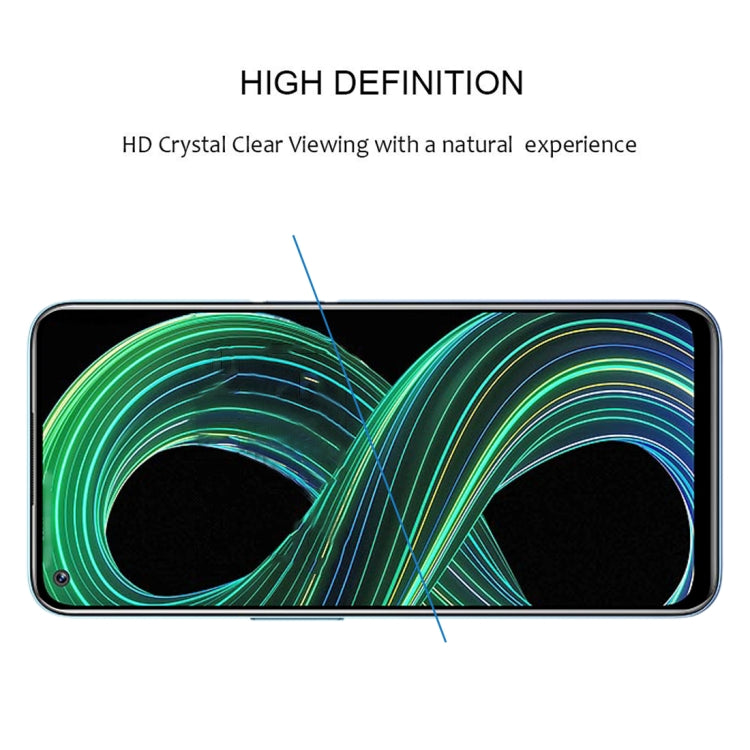 Full-screen tempered glass screen protector with HD clarity look