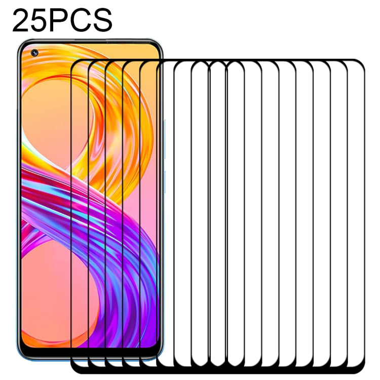 25-pack full-screen tempered glass screen protectors with adhesive film