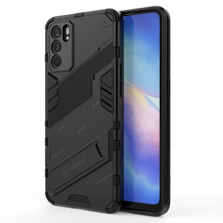 Rugged black armored phone case with raised edges and secure side grips