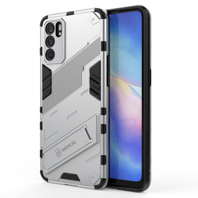 White protective phone case with shockproof TPU cover and invisible holder clip