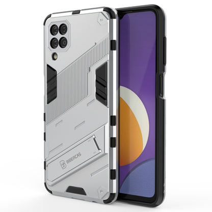 White protective phone case with shockproof TPU cover and invisible holder clip
