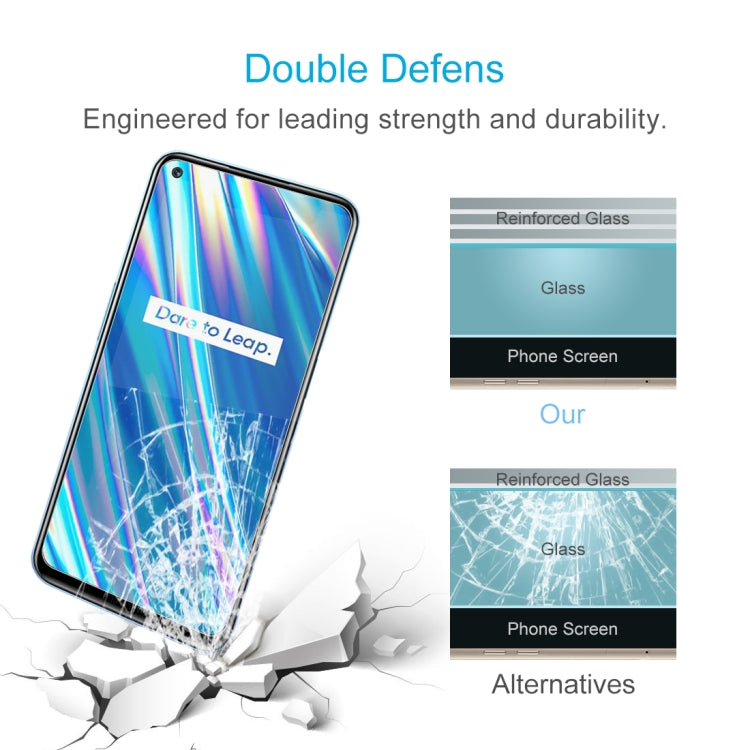 Tempered glass screen protector showing reinforced glass layer